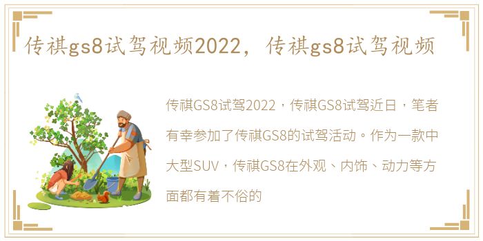 传祺gs8试驾视频2022，传祺gs8试驾视频