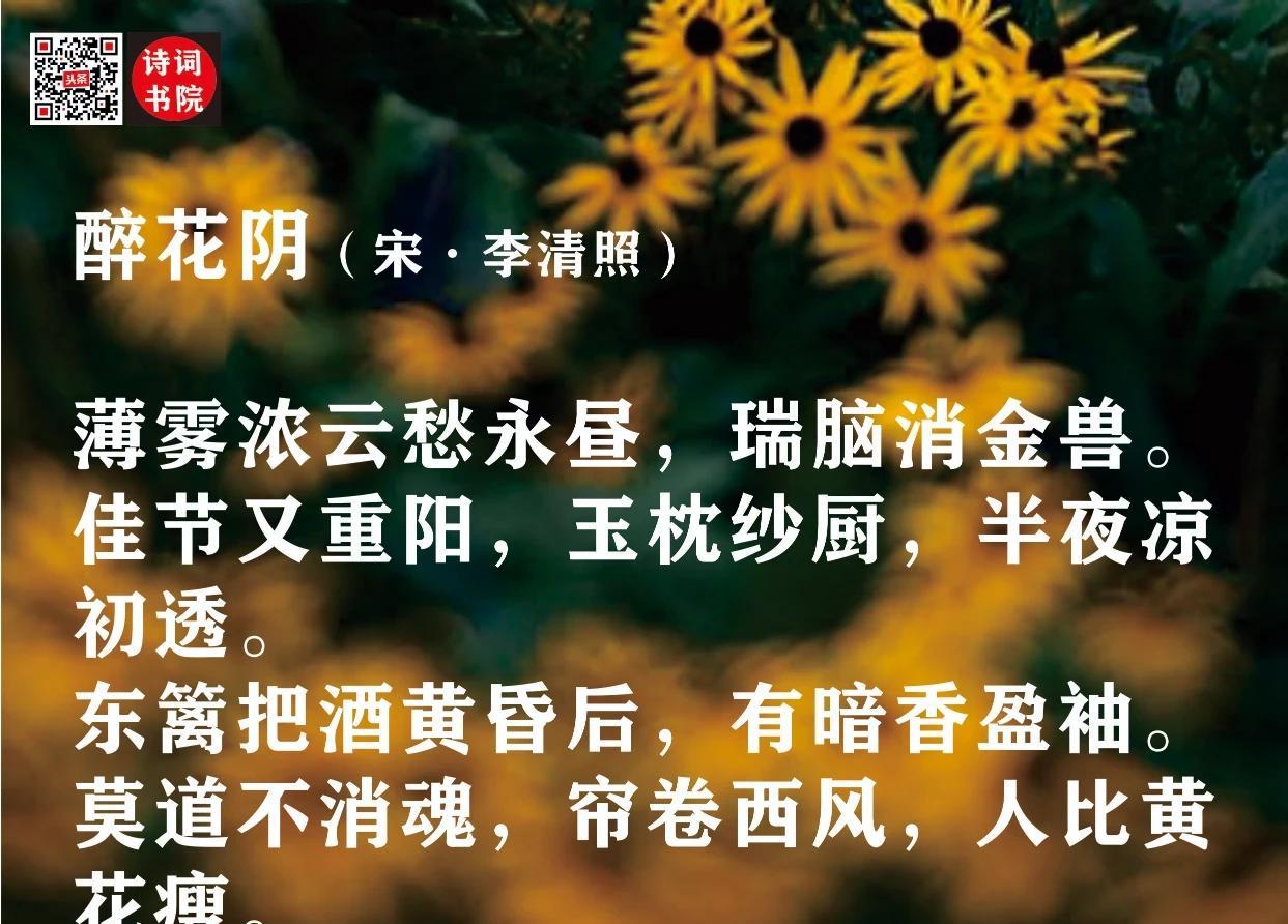 怎样赏析李清照的宋词名篇《醉花阴·薄雾浓云愁永昼》？