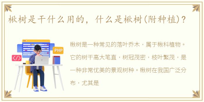 楸树是干什么用的，什么是楸树(附种植)?