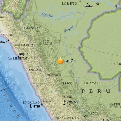 秘鲁发生里氏5.3级地震 震源深度117.8公里 蜀山传奇铁臂仙遁(图)