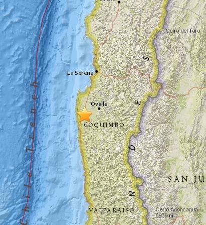 智利北部地区发生5.1级地震 震源深度40.3公里