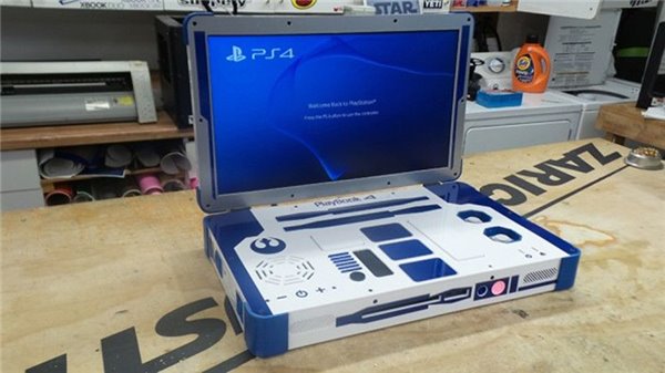 逆天DIY：R2-D2+PS4+笔记本电脑大合体 王充作论年