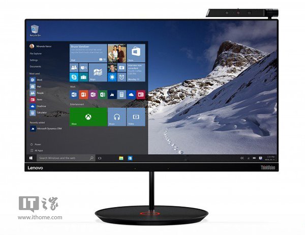 联想Win10显示器ThinkVision X24 Pro：支持面部识别