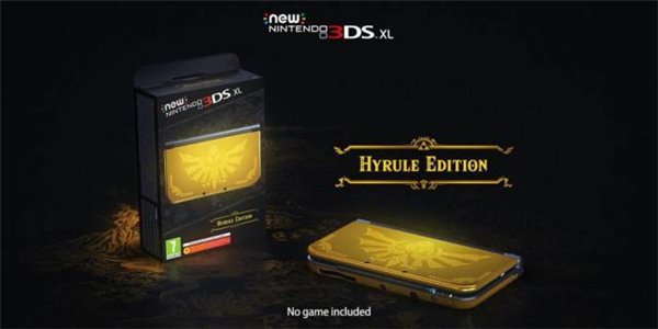 奢华黑金：塞尔达定制版任天堂3DS XL掌机上市