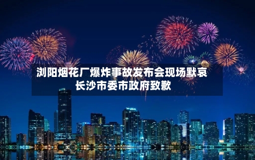 浏阳烟花厂爆炸事故发布会现场默哀 长沙市委市政府致歉