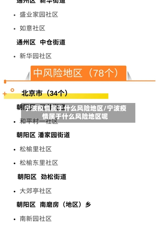 宁波疫情属于什么风险地区/宁波疫情属于什么风险地区呢