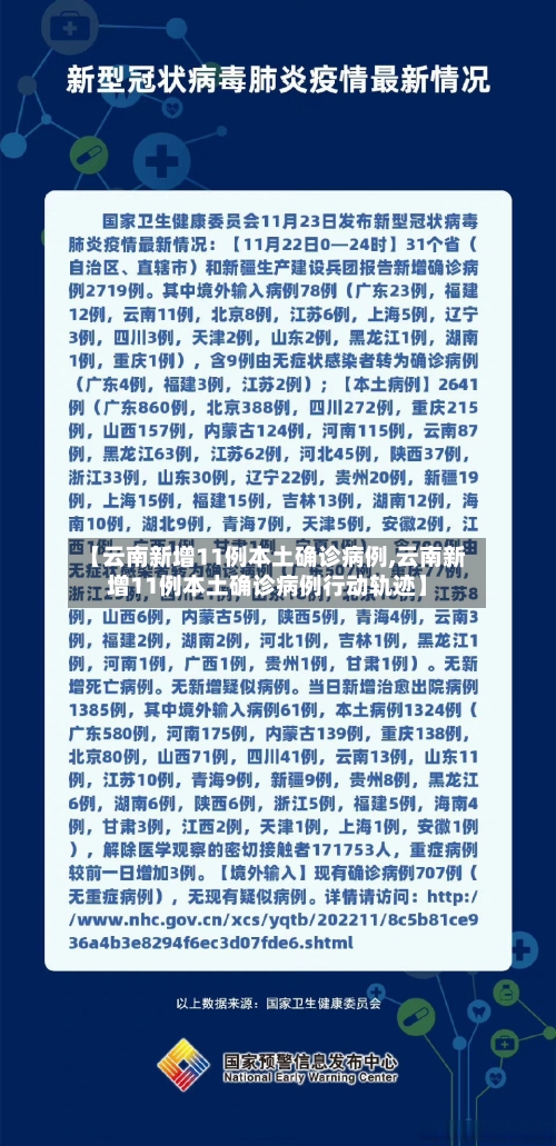 【云南新增11例本土确诊病例,云南新增11例本土确诊病例行动轨迹】