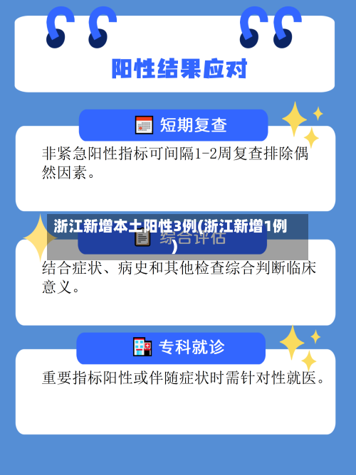 浙江新增本土阳性3例(浙江新增1例)