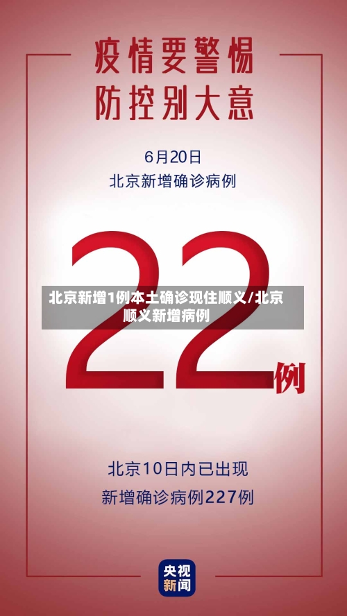 北京新增1例本土确诊现住顺义/北京顺义新增病例